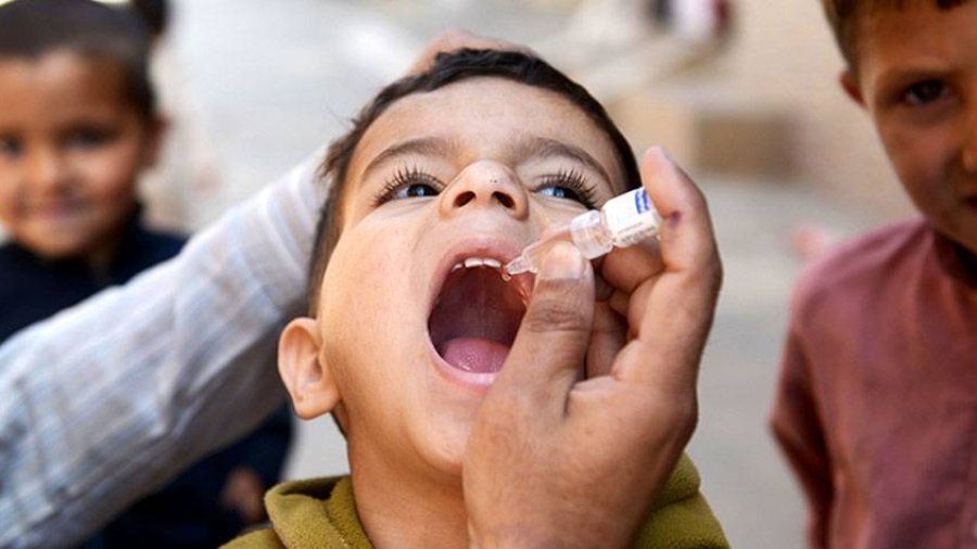 A four-day anti-polio campaign continues under strict security in Nowshera.