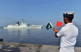 PLA(N) ship docks in Karachi to participate in Pak-China joint naval exercise Sea Guardian IV