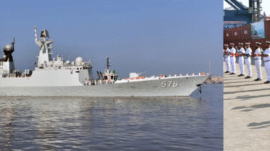 Pakistan Navy gives warm welcome to Chinese ship Daqing