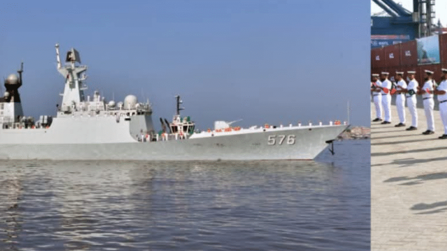Pakistan Navy gives warm welcome to Chinese ship Daqing