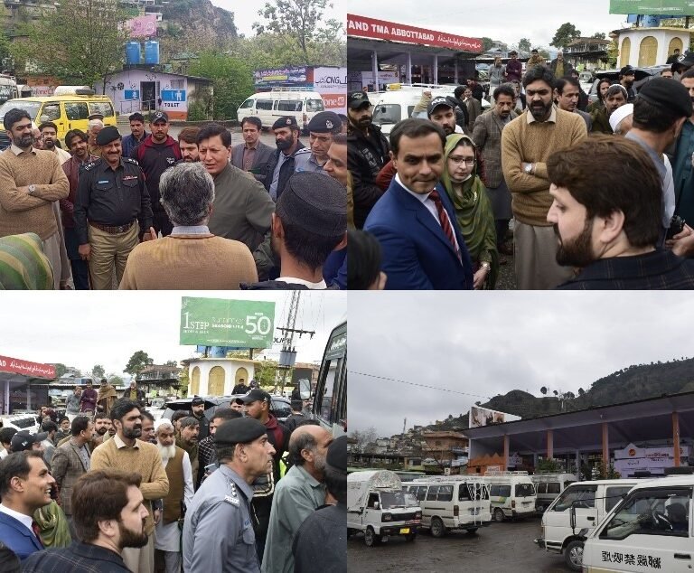 Commissioner Hazara Division makes surprise visit to Abbottabad transport hubs