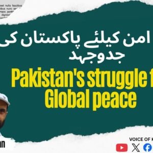 عالمی امن کیلئے پاکستان کی جدوجہد