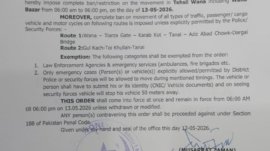 Curfew Imposed in South Waziristan