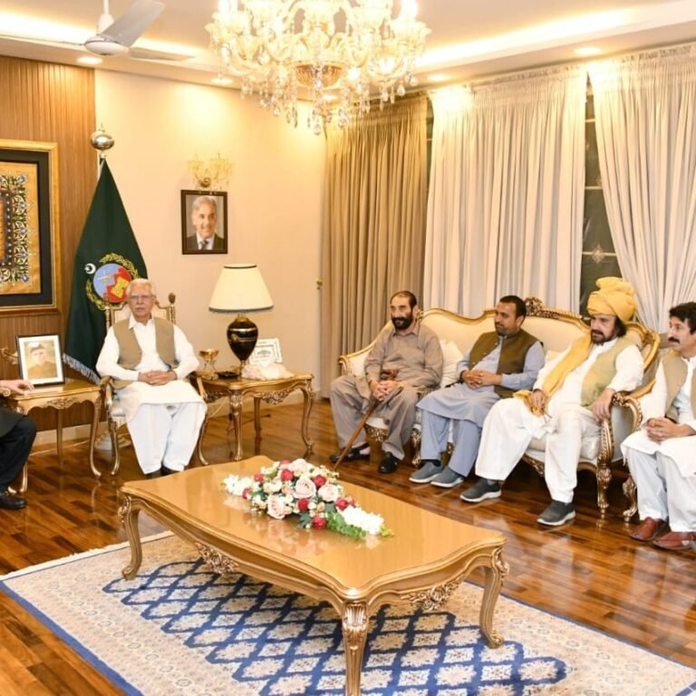 Pashtun Tribal Jirga Delegation Meets Governor Faisal Karim Kundi