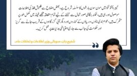 Khyber Pakhtunkhwa Information Minister's statement regarding monsoon rains