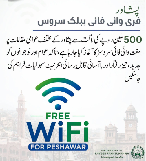 "Open Wi-Fi" project inaugurated in Khyber Pakhtunkhwa