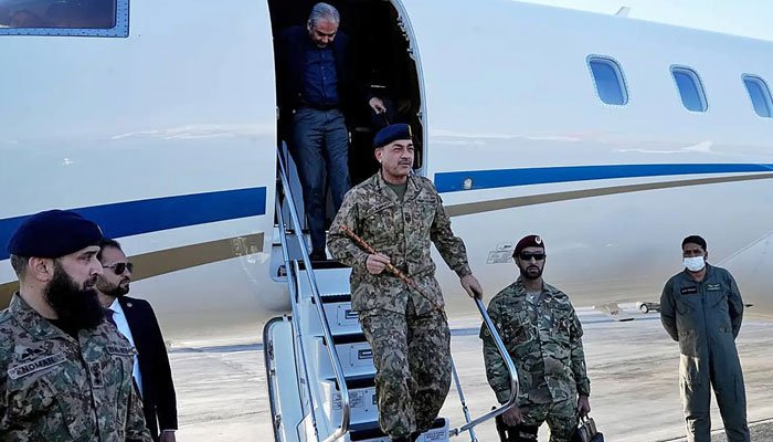 Field Marshal Asim Munir leaves for Iran on important visit