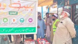 Heatwave prevention camp active in Mardan Katling