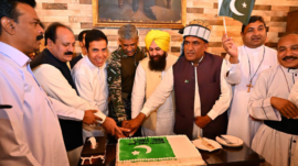 A solemn ceremony to mark Minority Day was held at Qila Bala Hissar, Peshawar.