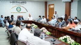 One Man Commission meeting in Peshawar
