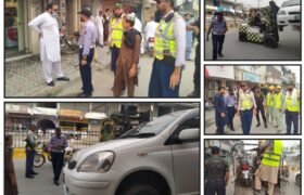 Mardan: Crackdown on no-parking and encroachments