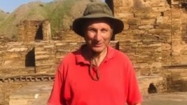 Mardan: British tourist visits Takht Bhai's historic UNESCO World Heritage Site