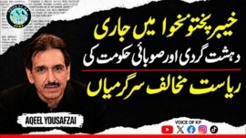 Ongoing terrorism in Khyber Pakhtunkhwa and the provincial government’s anti-state activities.