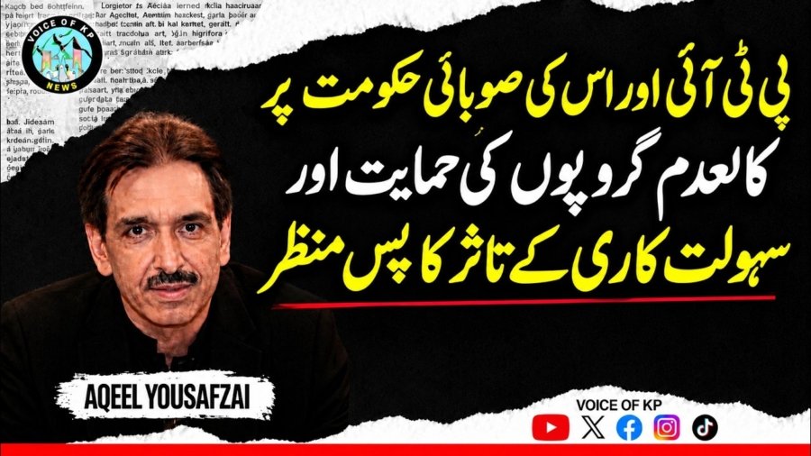 The background behind the perception that the PTI and its provincial government support and facilita